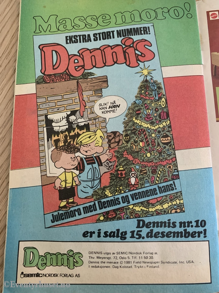 Dennis. 9/1981. Tegneserieblad