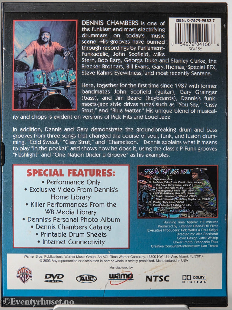 Dennis Chambers: In the Pocket (1992). DVD. Snapcase.