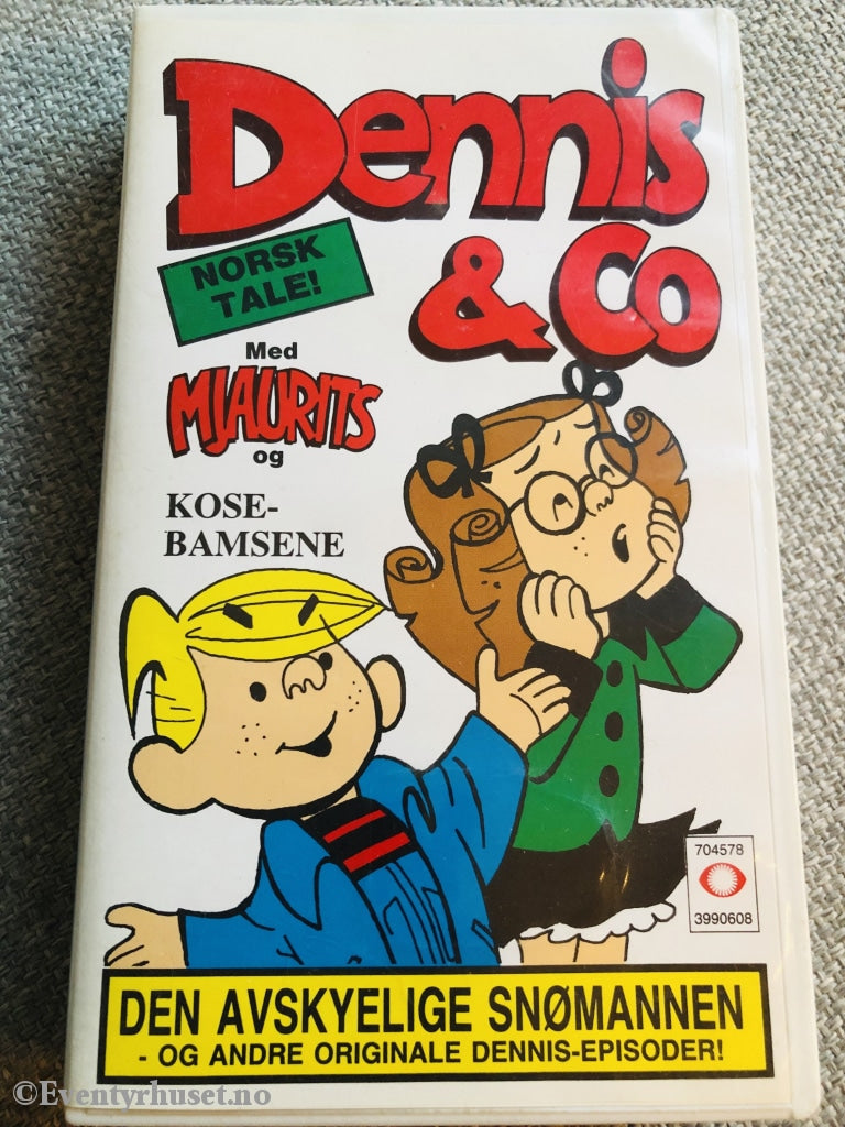 Dennis & Co. 1991. Den Avskyelige Snømannen. Vhs. Vhs