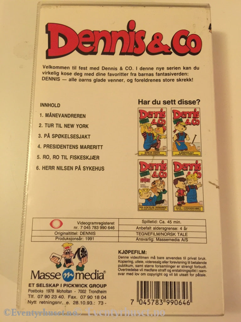 Dennis & Co. 1991. Vhs. Vhs