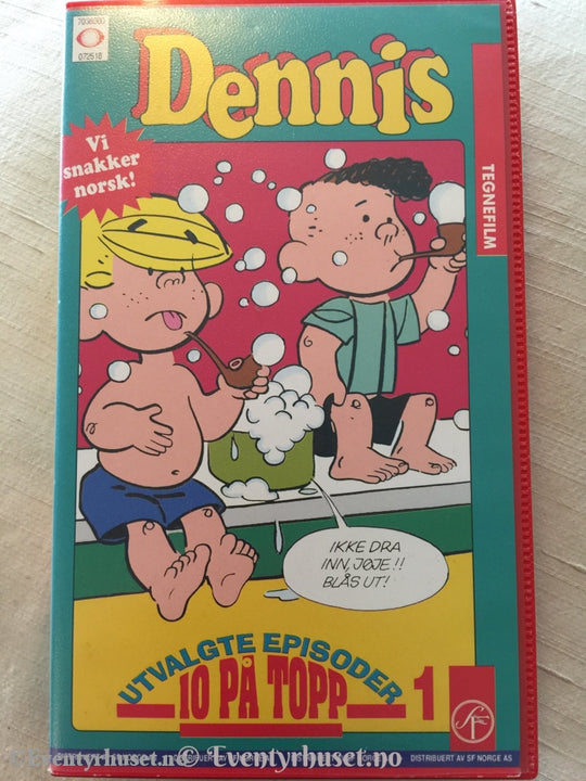 Dennis - Utvalgte Episoder 10 På Topp. 1993. Vhs