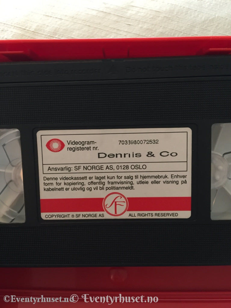 Dennis - Utvalgte Episoder 10 På Topp. 1993. Vhs