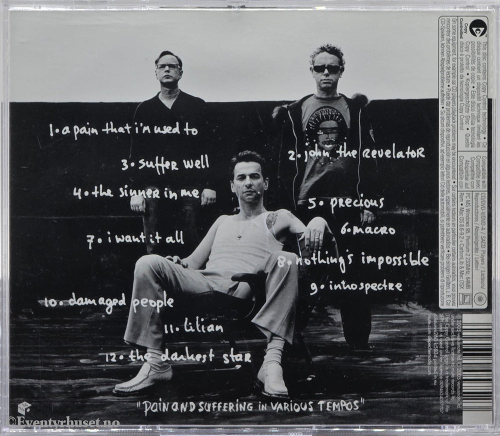 Depeche Mode. Playing the Angel. 2005. Musikk-CD.