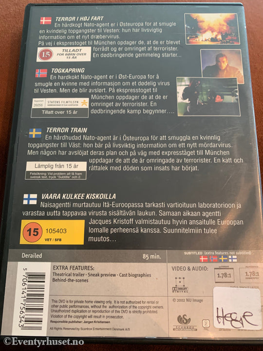 Derailed. 2002. Dvd. Dvd