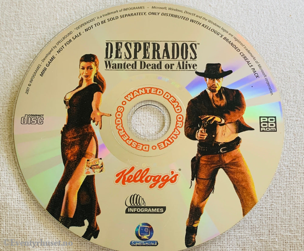 Desperados: Wanted Dead or Alive (Kellogg’s Mini Game), 2001. PC-spill.