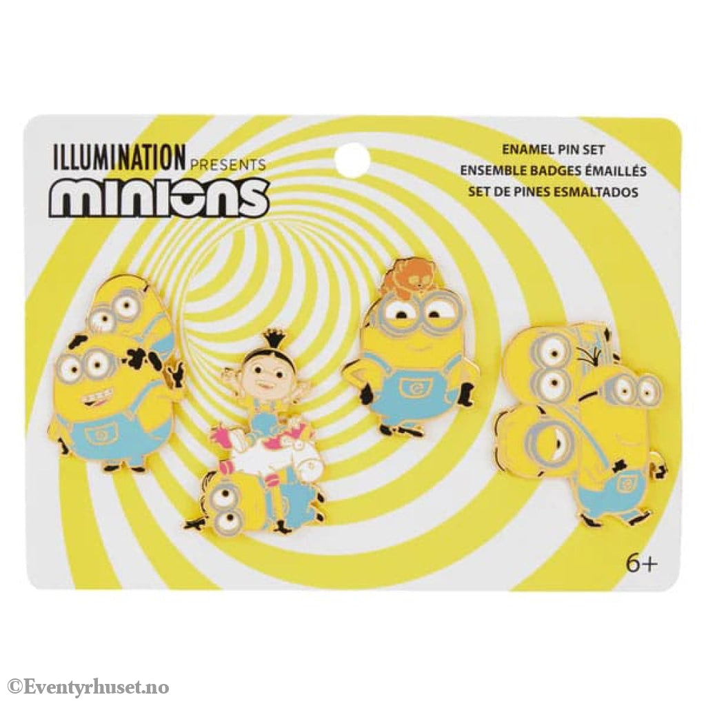 Despicable Me by Loungefly Enamel Pins 4-Set Variety 3 cm Fashion & Accessories