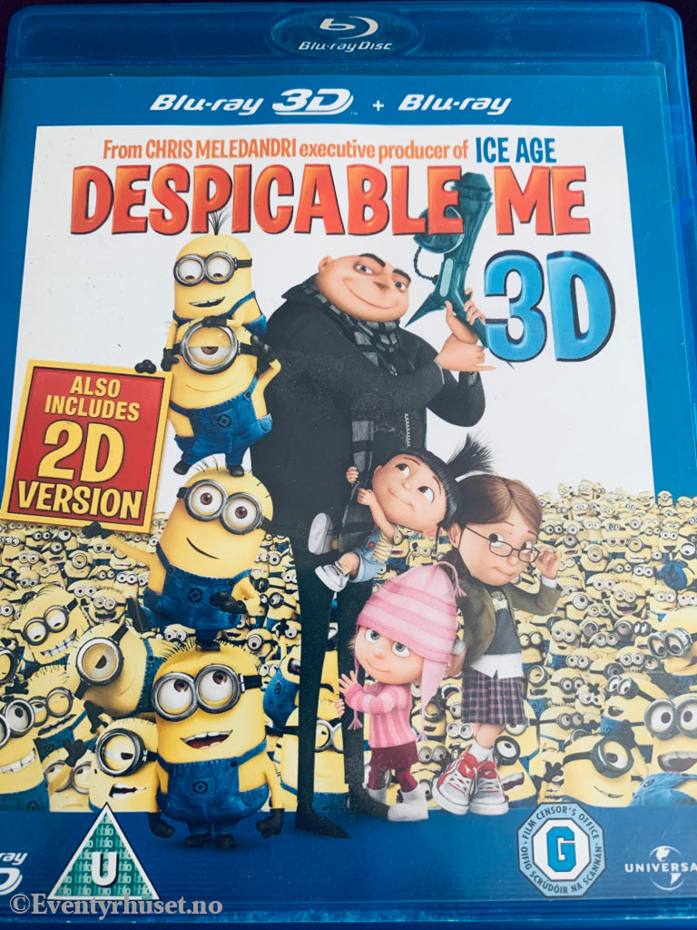 Despicable Me(Grusomme Meg) 3D. Blu-Ray. Blu-Ray Disc