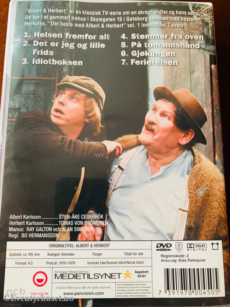 Det Beste Med Albert & Herbert. Disk 1. 1974-88. Svt. Dvd. Dvd