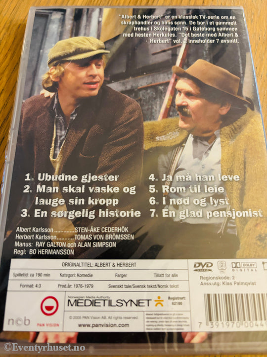 Det beste med Albert & Herbert. Disk 2. 1974-88. SVT. DVD. Ny i plast! DVD