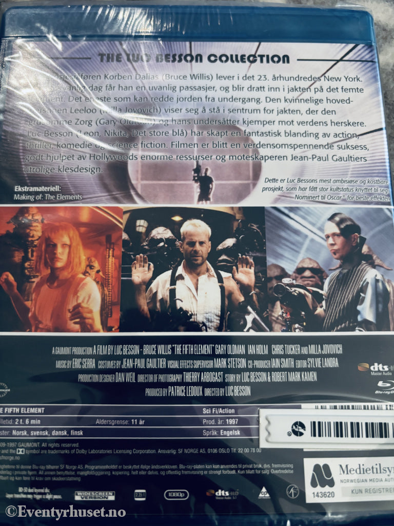 Det femte element. Blu-ray. Ny i plast!
