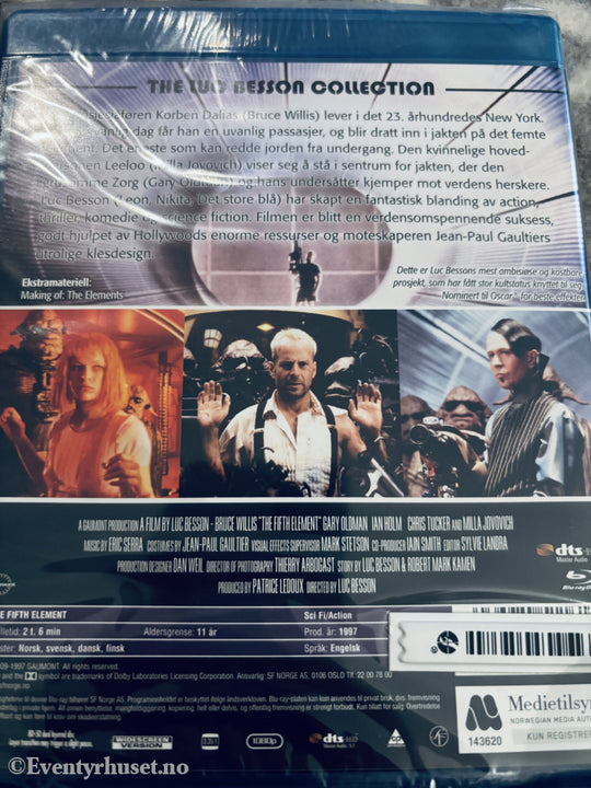 Det femte element. Blu-ray. Ny i plast!