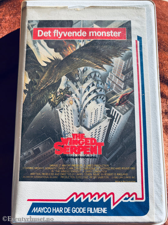 Det flyvende monster - The Winged Serpent. VHS Big Box. VHS Big Box