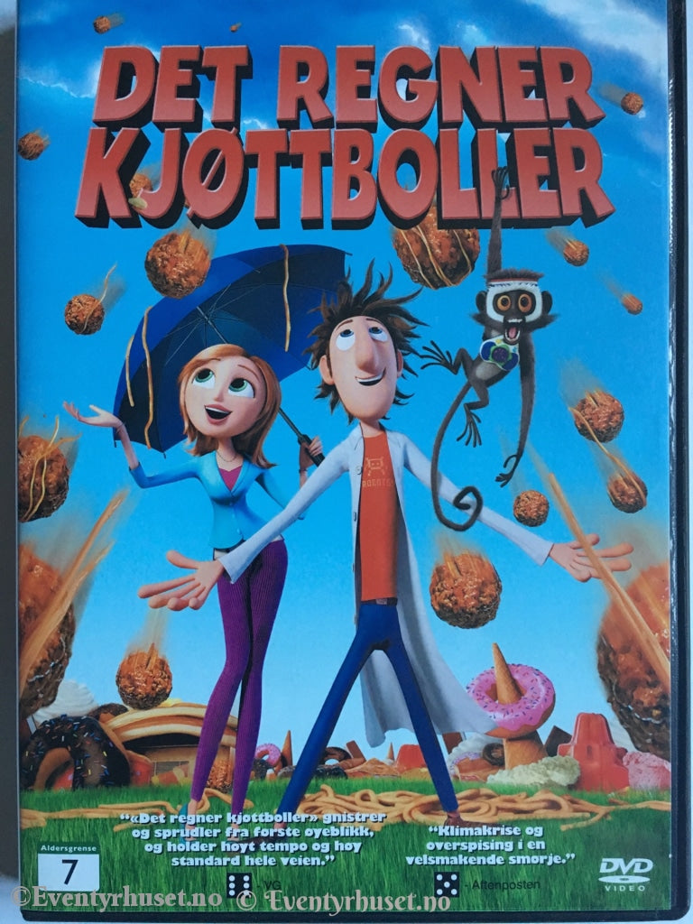 Det Regner Kjøttboller. Dvd. Dvd