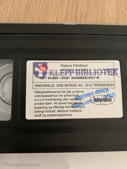 Det Suser I Sivet. Sommereventyr. 1984/86. Vhs. Vhs