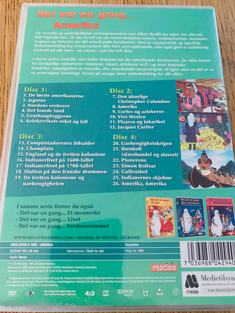 Det Var En Gang... Amerika. Dvd Samleboks.