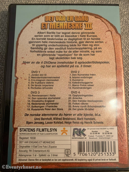 Det Var En Gang Et Menneske. 3 Av 4. Dvd. Ny I Plast! Dvd