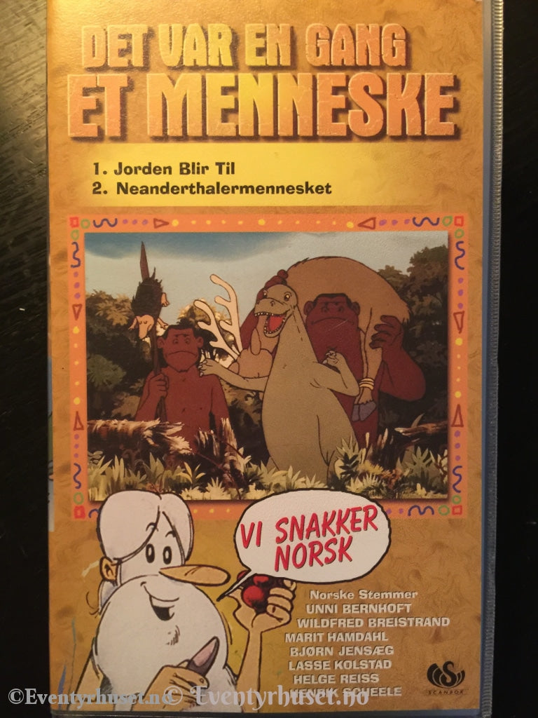 Det Var En Gang Et Menneske. Nr. 1 Av 12. (Scanbox Serien). 1978. Vhs. Vhs