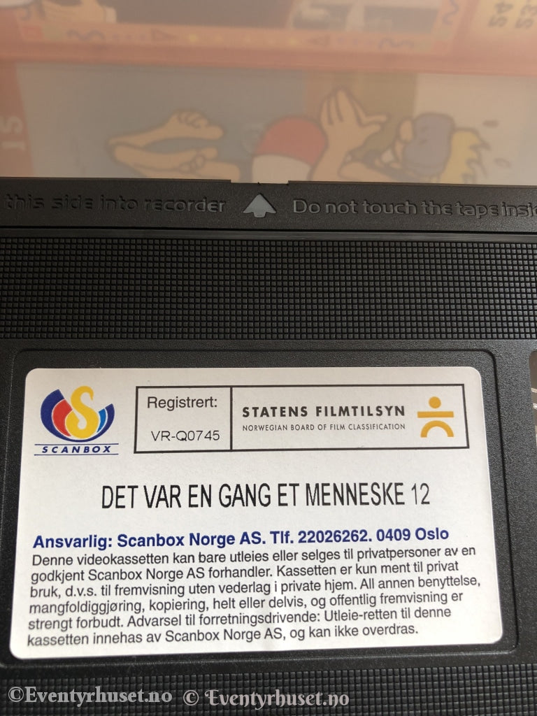 Det Var En Gang Et Menneske. Nr. 12 Av (Scanbox Serien). 1978. Vhs. Vhs