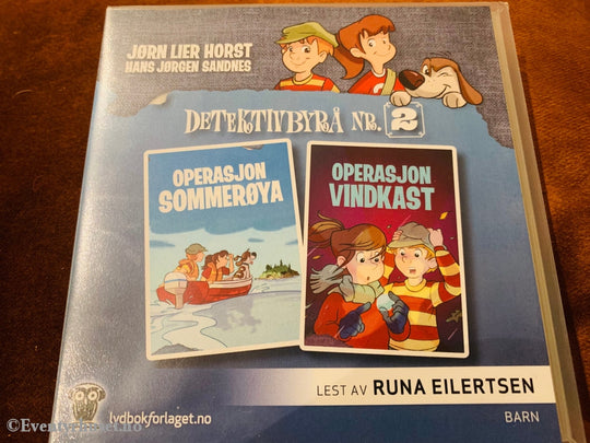 Detektiv Nr. 2. Operasjon Sommerøya / Vindkast. Lydbok På Cd.