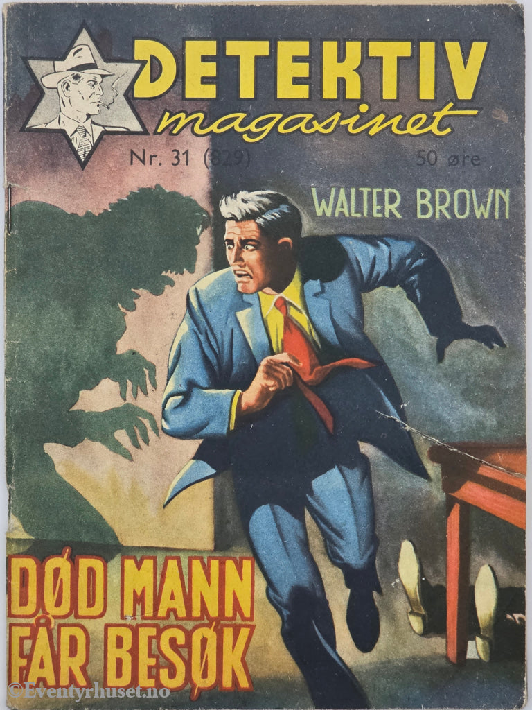 Detektivmagasinet: Død mann får besøk. 1949. Hefte.