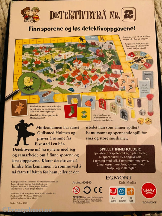 Detektivspillet - Detektivbyrå Nr. 2. Brettspill. Brettspill