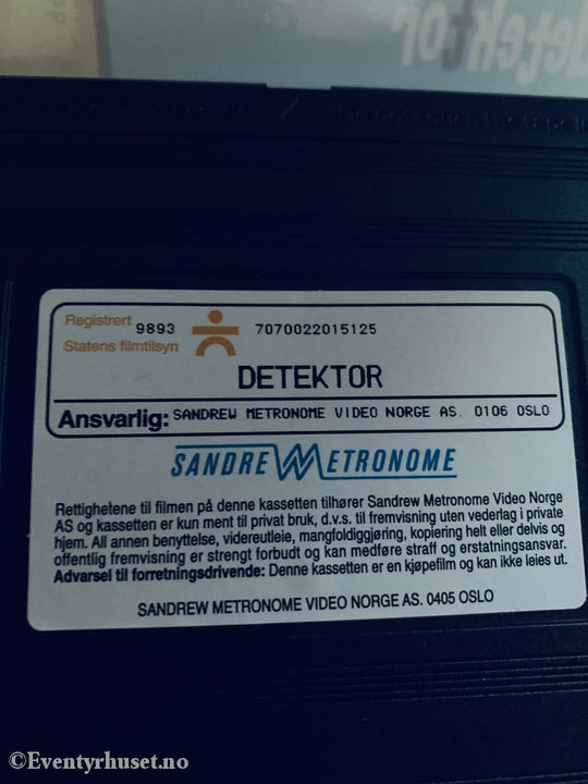 Detektor. 2000. Vhs. Vhs