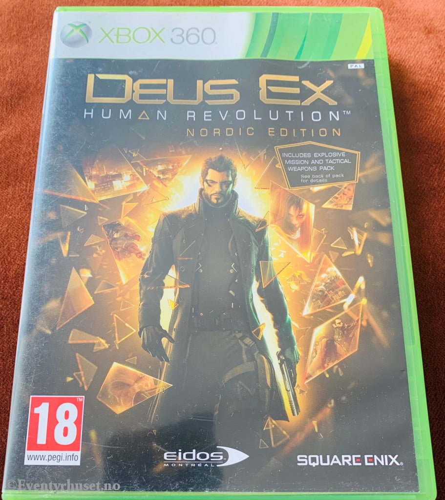 Deus Ex - Human Revolution Nordic Edition. Xbox 360.