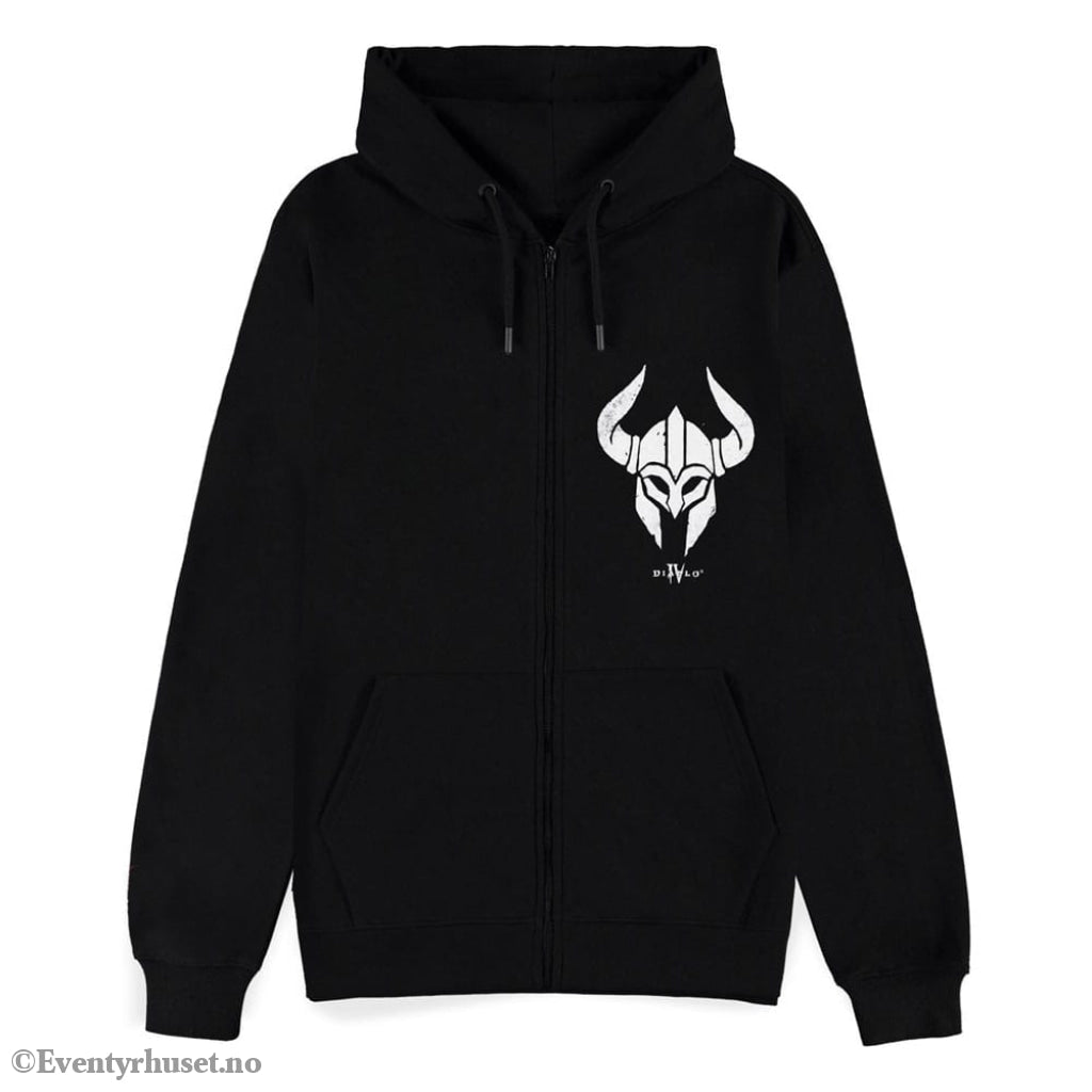 Diablo IV Zipper Hoodie Sweater Barbarian Sigil Size M Fashion & Accessories