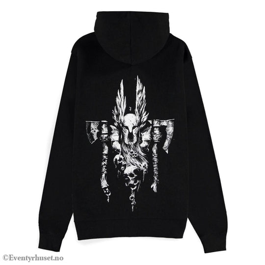 Diablo IV Zipper Hoodie Sweater Barbarian Sigil Size S Fashion & Accessories