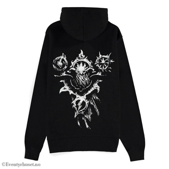 Diablo IV Zipper Hoodie Sweater Sorcerer Sigil Size M Fashion & Accessories