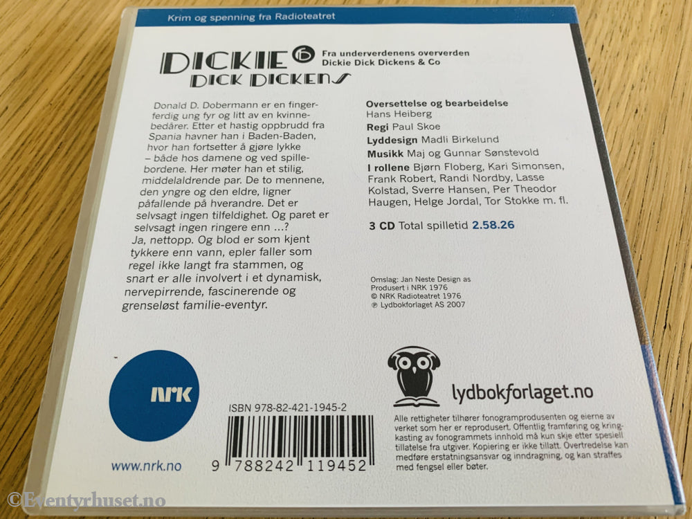 Dickie Dick Dickens & Co 6 (Nrk). 1976/07. Lydbok På 3 Cd.