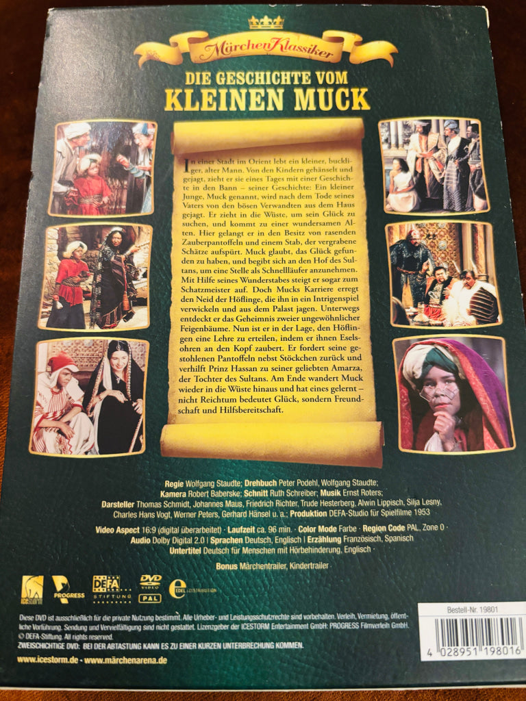 Die Geschichte vom kleinen Muck. DVD.
