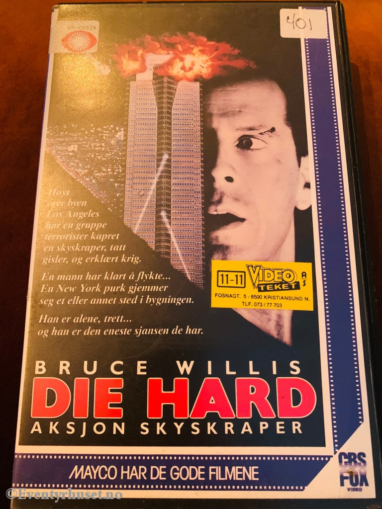 Die Hard - Aksjon Skyskraper. 1988. Vhs Big Box.