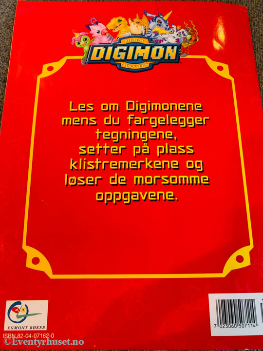 Digimon - Vennegjengen. 2001. Aktivitetshefte / Klistremerkealbum (Brukt).