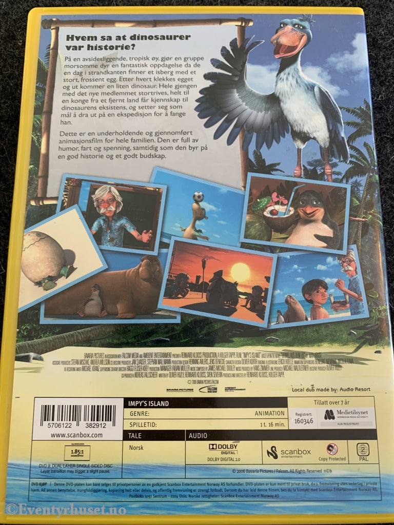 Dino 2. Den Magiske Øya. 2006. Dvd. Dvd