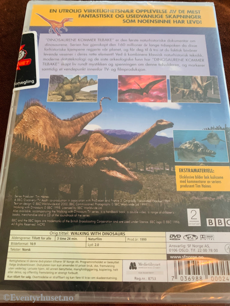 Dinosaurene kommer tilbake - den komplette serien. 1999. DVD. Ny i plast! DVD