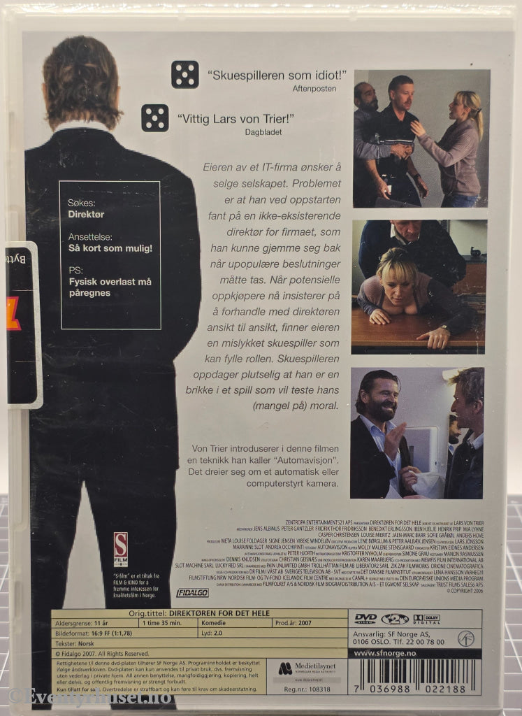 Direktøren for det hele. 2006. DVD. Ny i plast!