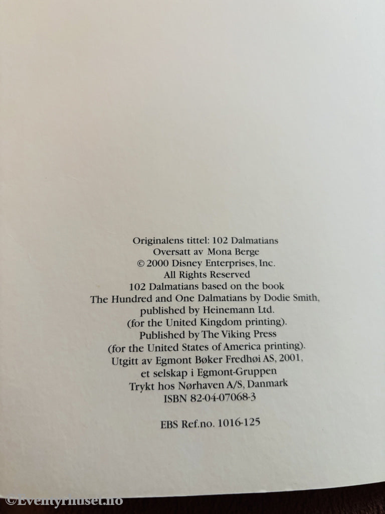 Disney. 102 Dalmatinere. Hefte.