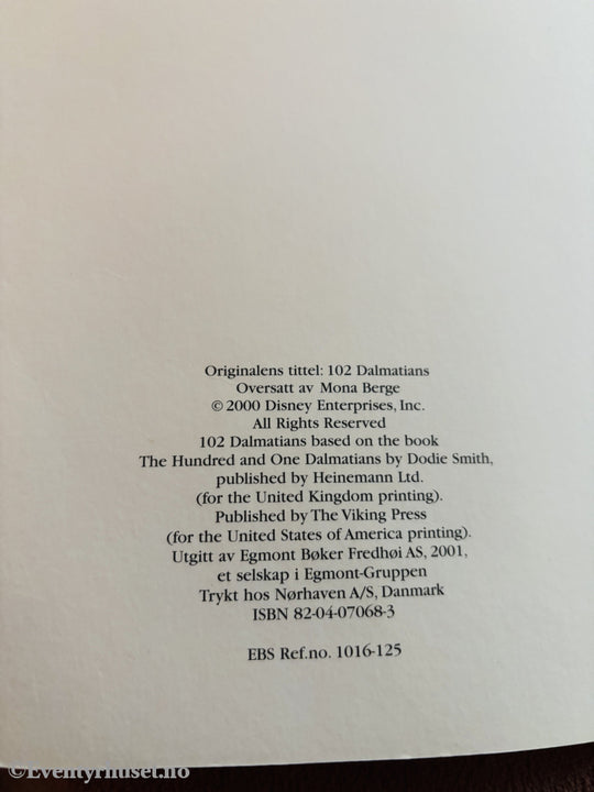 Disney. 102 Dalmatinere. Hefte.