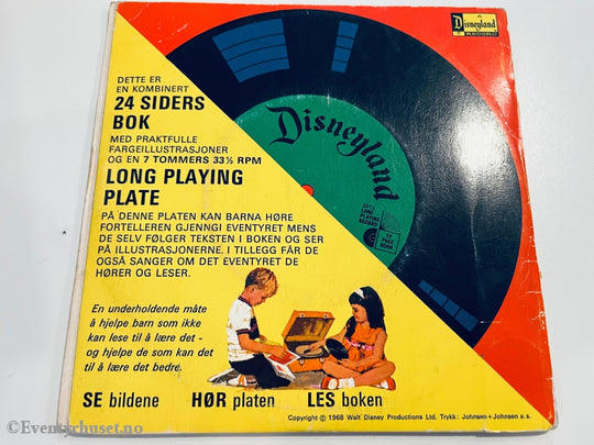 Disney Alice I Eventyrland - Se Hør Les. 1970. Ep + Bok. Eventyrplate