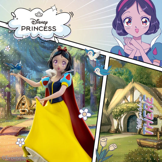 Disney Anime Princess Scale Statue Snow White 17 cm Collectibles