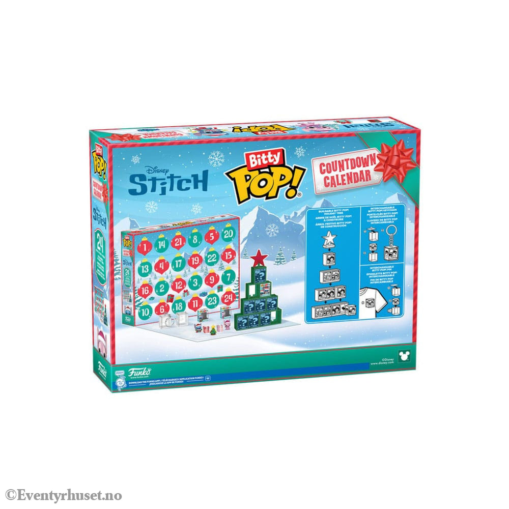 Disney Bitty POP! 24 Day Advent Calendar Countdown Stitch Holiday Collectibles