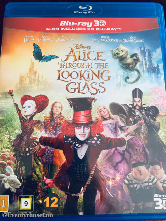 Disney Blu-Ray 3D. Alice Through The Looking Glass. Blu-Ray Disc