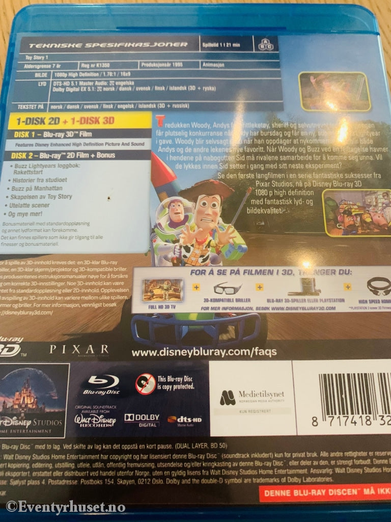 Disney Blu-Ray 3D. Toy Story. Blu-Ray Disc
