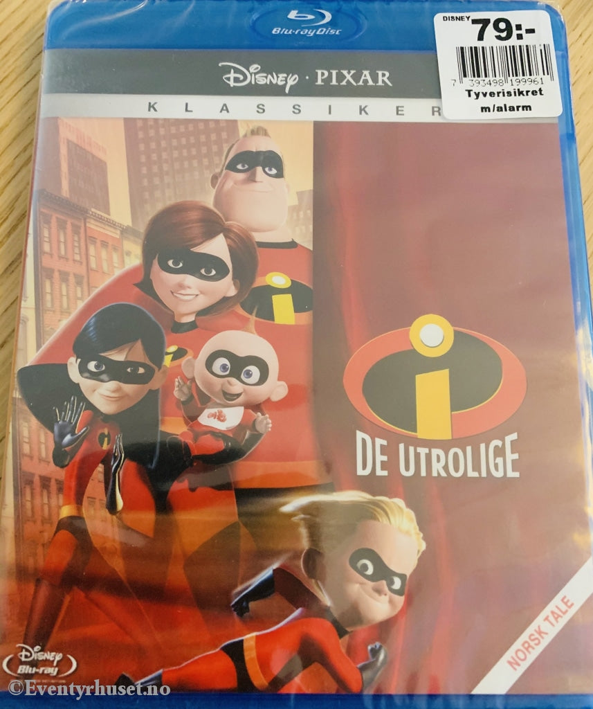 Disney Blu-Ray. De Utrolige. Ny I Plast! Blu-Ray Disc