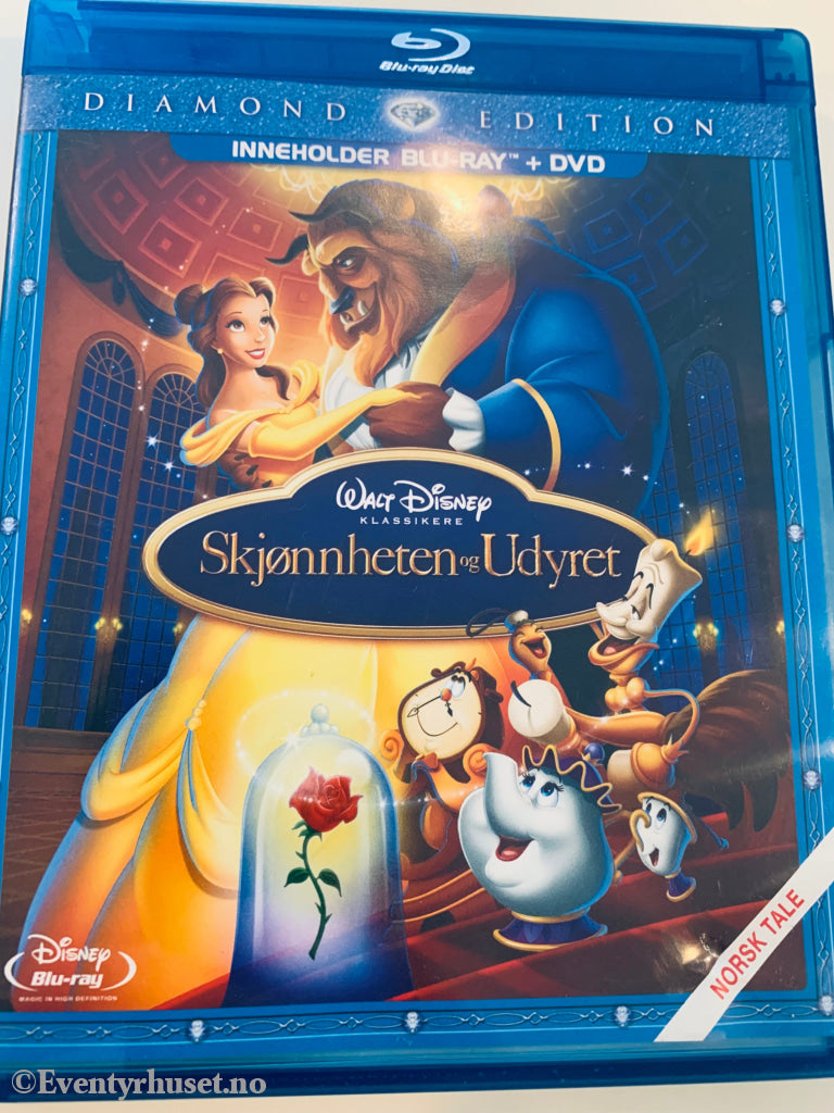 Disney Blu-Ray + Dvd Gullnummer 30. Skjønnheten Og Udyret. Diamond Edition. Blu-Ray Disc