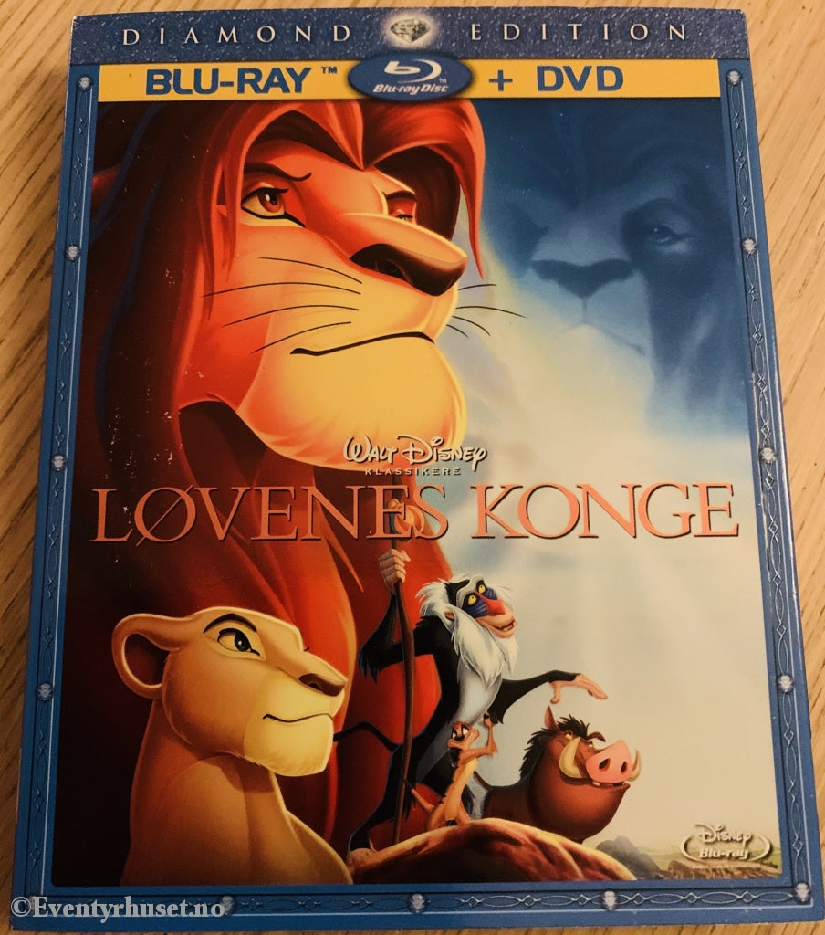 Disney Blu-Ray + Dvd Gullnummer 32. Løvenes Konge.
