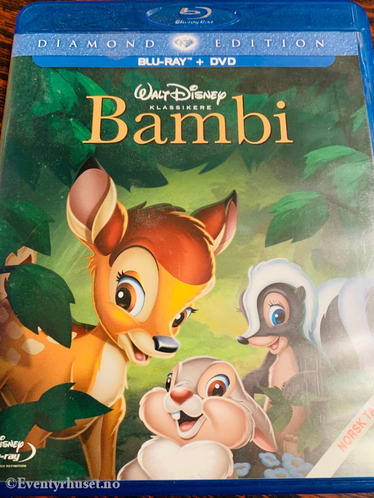 Disney Blu Ray. Gullnummer 05. Bambi. Blu-Ray Disc