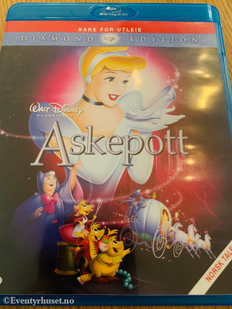 Disney Blu Ray Gullnummer 12. Askepott. Leiefilm. Blu-Ray Disc