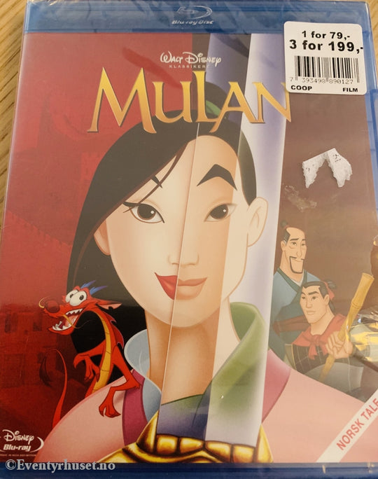 Disney Blu-Ray. Mulan. Ny I Plast! Blu-Ray Disc